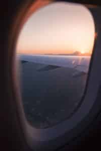 a view out of a plane window
